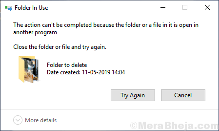 修复 Windows 10 / 11 上文件已在另一个程序中打开，因此无法完成操作