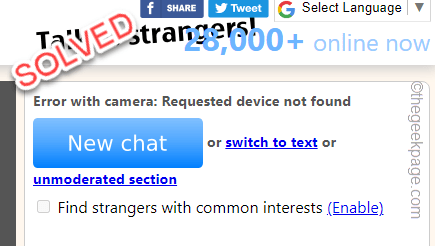 如何修复 Omegle 相机在 Chrome 上无法使用的问题