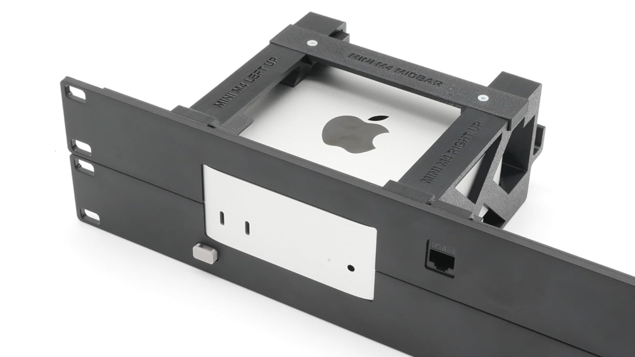 Apple Mac mini M4 的机架安装现已上市，它允许您将 Mac mini (2024) 存放在服务器机架中并从前面板操作电源按钮。