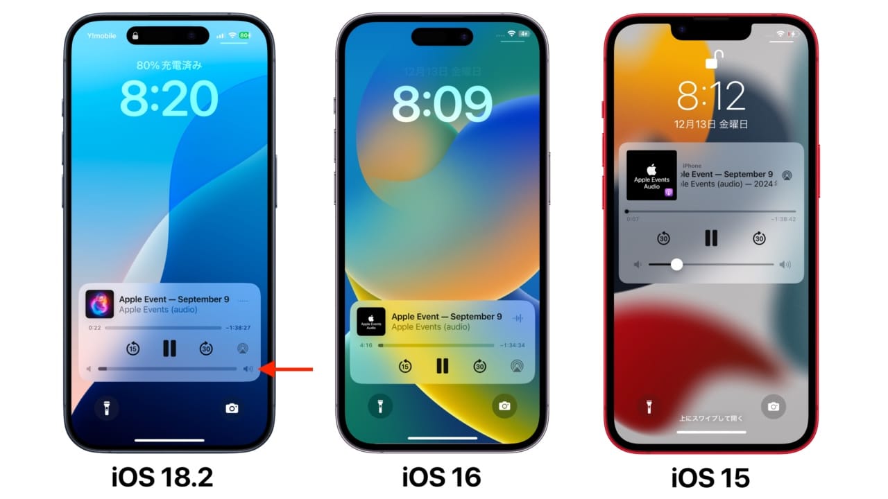 iOS 18.2 在辅助功能中添加了一个选项，用于在锁定屏幕上显示“音量控制”滑块，该选项在 iOS 16 中消失了。