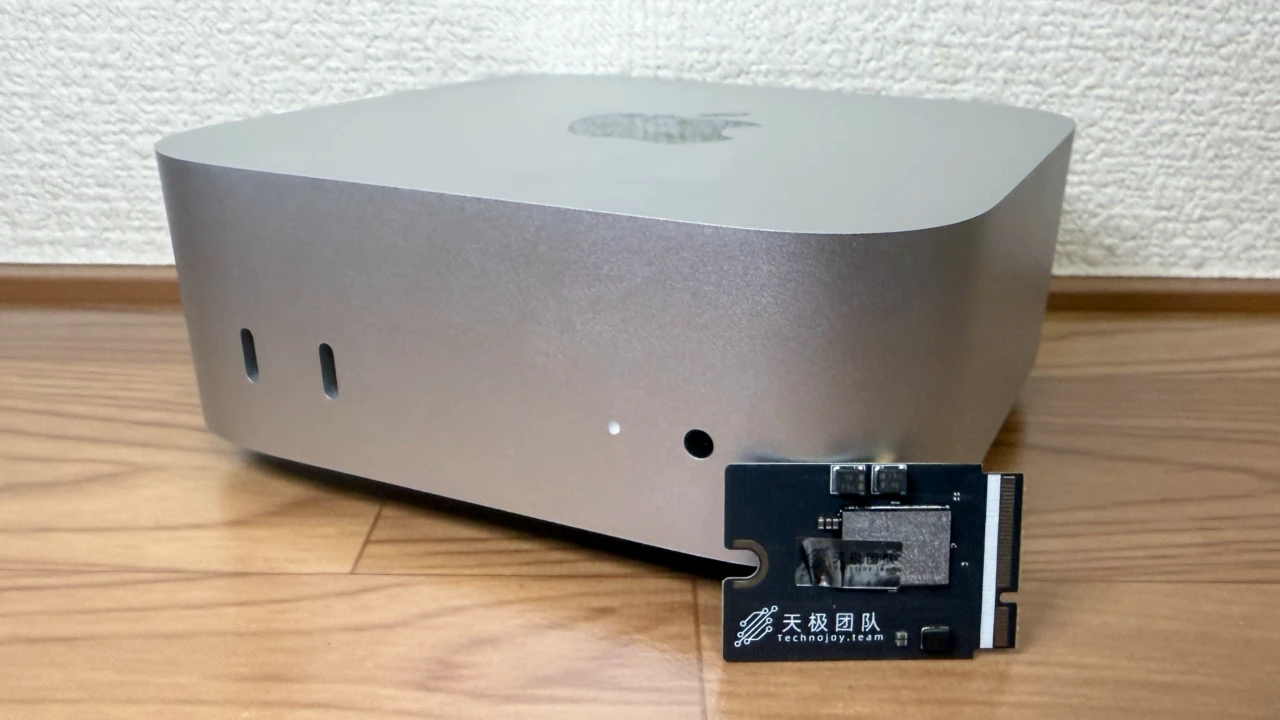 我购买并升级了Technojoy的第三方SSD，兼容配备Apple M4芯片的Mac mini（2024）。