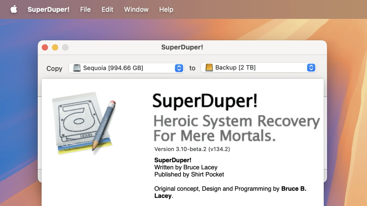 MACOS 15.3红杉修订了一个无法与CCC和Superduper创建的问题！