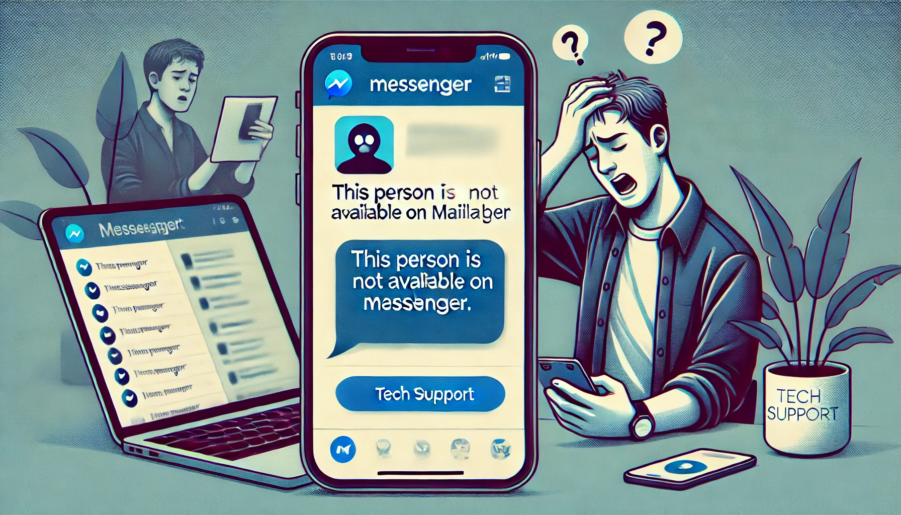 如何解决“此人在 Messenger 上不可用”消息？