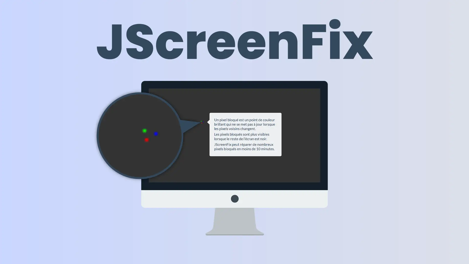 使用 JScreenFix 修复屏幕上的卡住像素